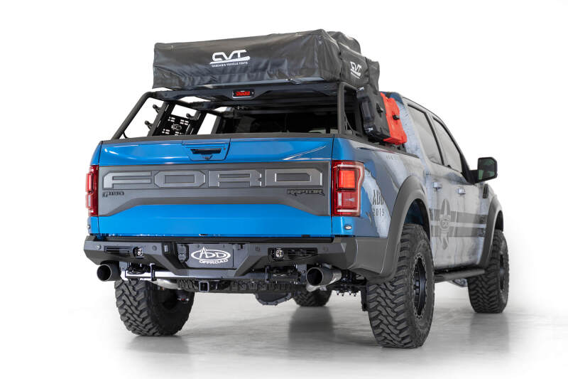 Addictive Desert Designs 17-20 Ford Raptor F-150 Bomber Rear Bumper w/ Backup Sensor Cutouts thumbnail 7