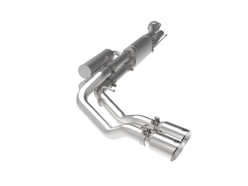 aFe Rebel Series 3in 409 SS Cat-Back Exhaust w/ Polish Tips 17-20 Ford F-250 V8 6.2L thumbnail 2
