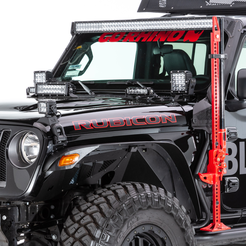 Go Rhino 18-20 Jeep Wrangler JL/JLU/Gladiator JT Light Mount - 6in Q4 Series thumbnail 5