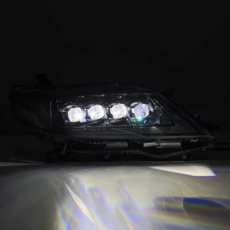 AlphaRex 11-21 Toyota Sienna LUXX LED Proj Headlights Plank Style Alpha Black w/Seq Signal/DRL thumbnail 4