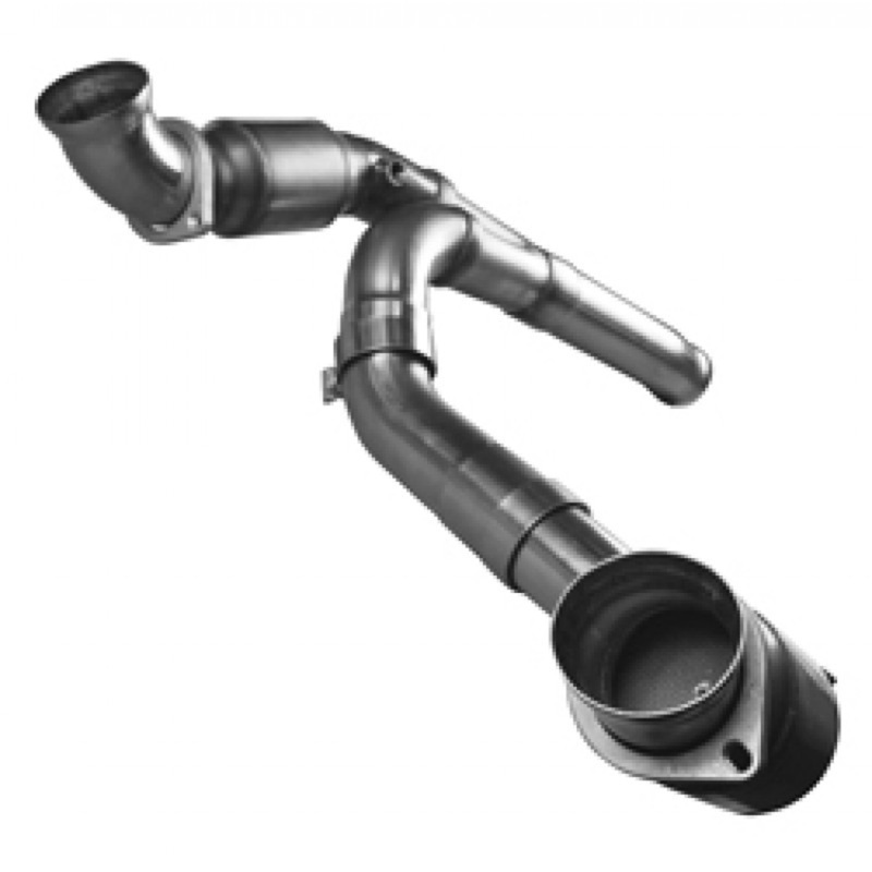 Kooks 09-13 GM 1500 3in x OEM Out Cat SS Y Pipe Kooks HDR Req thumbnail 4