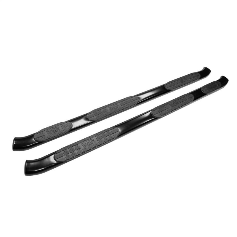 Westin 2007-2018 Chevy Silverado 2500/3500 Crew Cab PRO TRAXX 5 WTW Oval Nerf Step Bars - Black thumbnail 4