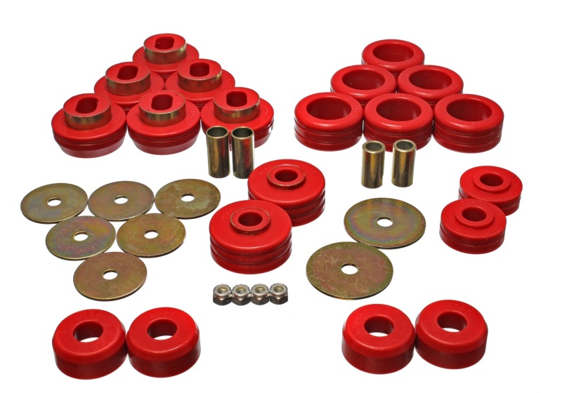 Energy Suspension 92-97 GM Denali XL/Blazer/Yukon XL 4WD Red Body Mount Set thumbnail 3