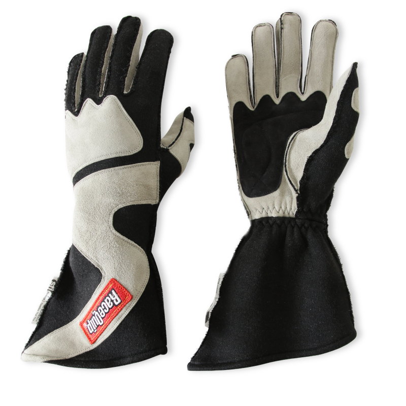 RaceQuip SFI-5 Gray/Black Large Outseam Angle Cut Glove thumbnail 5