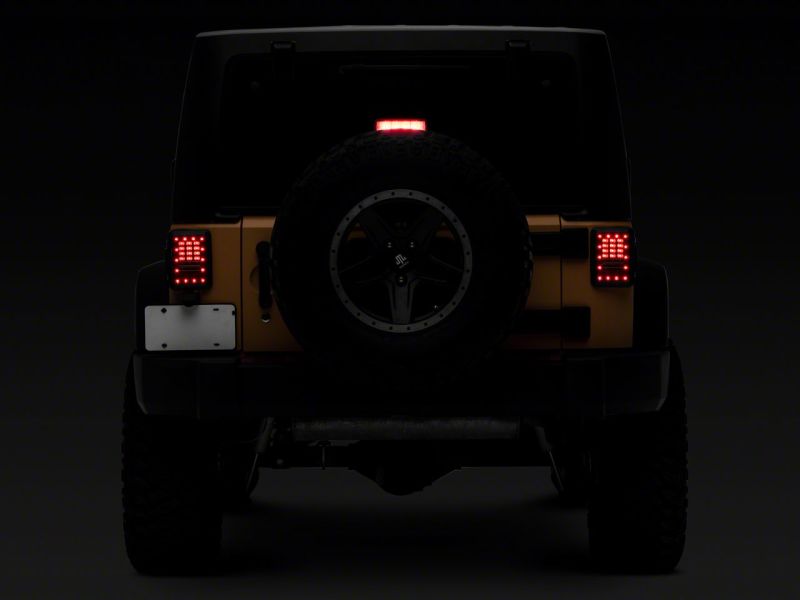 Raxiom 07-18 Jeep Wrangler JK Axial Series LED Tail Lights- Black Housing (Clear Lens) thumbnail 3