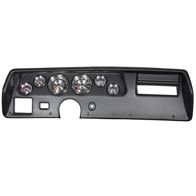 Autometer American Muscle Gauge Kit 6 Pc Chevelle SS/Monte 70-72 Tach/Mph/Fuel/Oilp/Wtmp/Volt