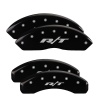 MGP 4 Caliper Covers Engraved Front & Rear RT Black finish silver ch thumbnail 5