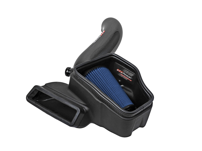 aFe 15-19 VW Golf R (MKVII) L4-2.0L (t) Track Series Carbon Fiber Intake System w/ Pro 5R Filter thumbnail 2
