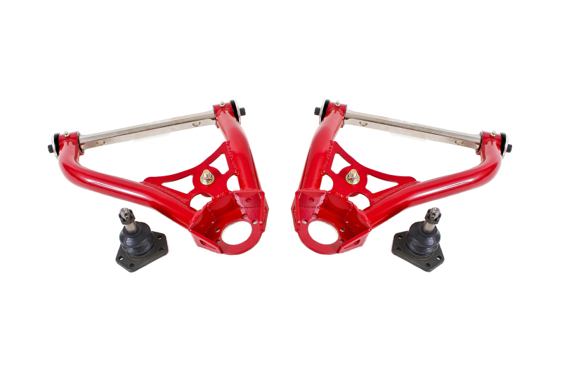 BMR 67-69 1st Gen F-Body Pro-Touring Upper A-Arms w/ Tall Ball Joint (Delrin) - Red
