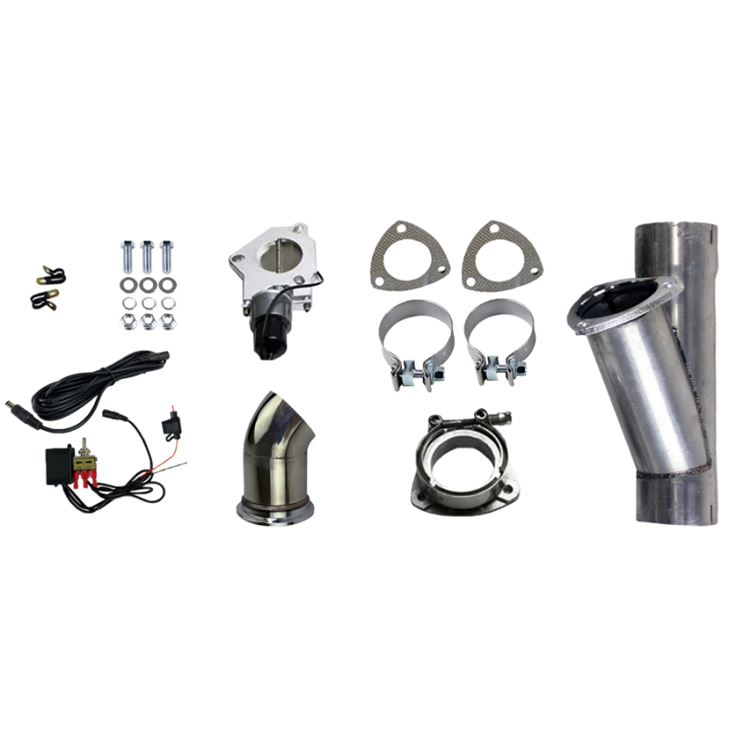 Granatelli 3.0in Aluminized Mild Steel Electronic Exhaust Cutout w/Slip Fit & Band Clamps
Exhaust Cut-Out