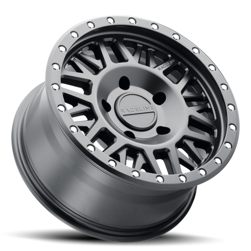 Raceline 951B Ryno 17x8.5in / 6x139.7 BP / 0mm Offset / 106.1mm Bore - Satin Black Wheel thumbnail 3