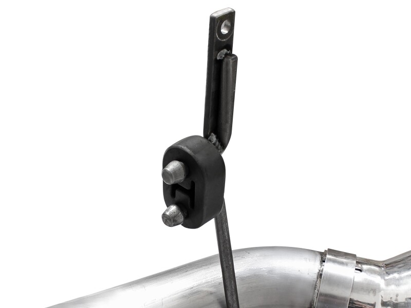 aFe Large Bore-HD 4in 409 Stainless Steel DPF-Back Exhaust w/Polished Tips 15-16 Ford Diesel Truck thumbnail 8