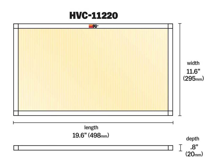 K&N HVAC Filter - 12 X 20 X 1 thumbnail 8