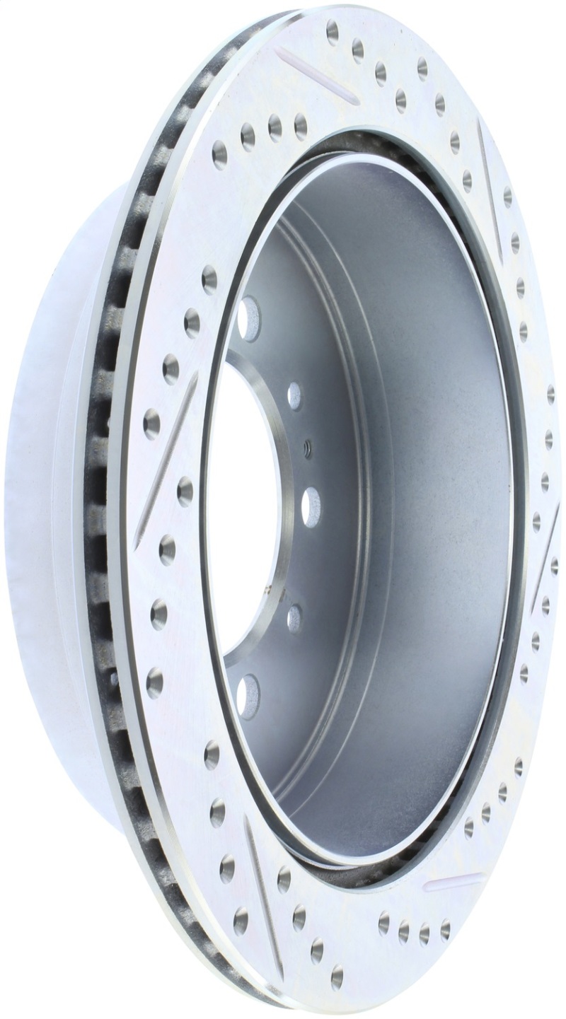StopTech Select Sport 13-17 Toyota Land Cruiser Drilled / Slotted Rear Passenger-Side Brake Rotor thumbnail 3