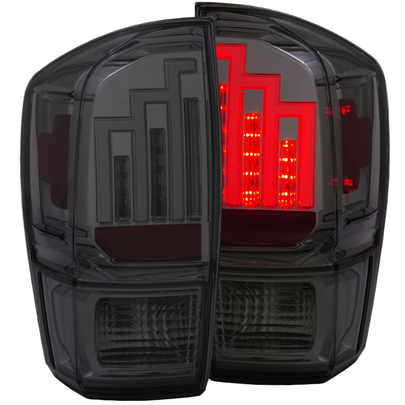 ANZO 2016-2017 Toyota Tacoma LED Taillights Smoke thumbnail 4