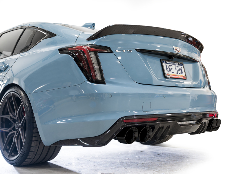 AWE Tuning 22-26 Cadillac CT5-V Blackwing SwitchPath Exhaust - Diamond Black Tips thumbnail 9