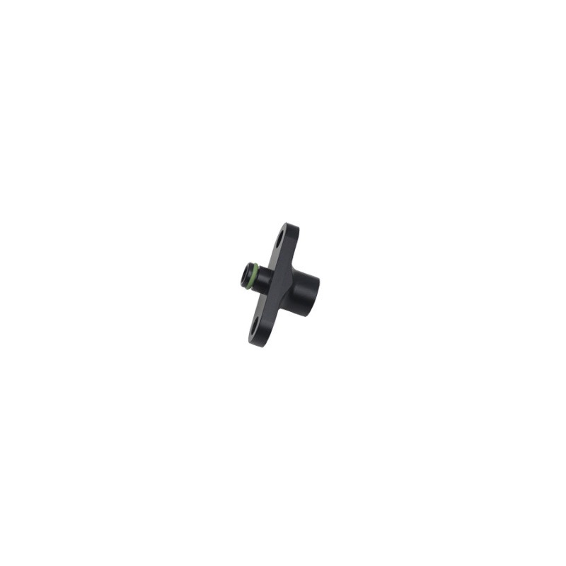 DeatschWerks 08-18 Toyota Tundra/Sequoia Fuel Pressure Regulator Adapter To 6AN ORB Female - Black thumbnail 2