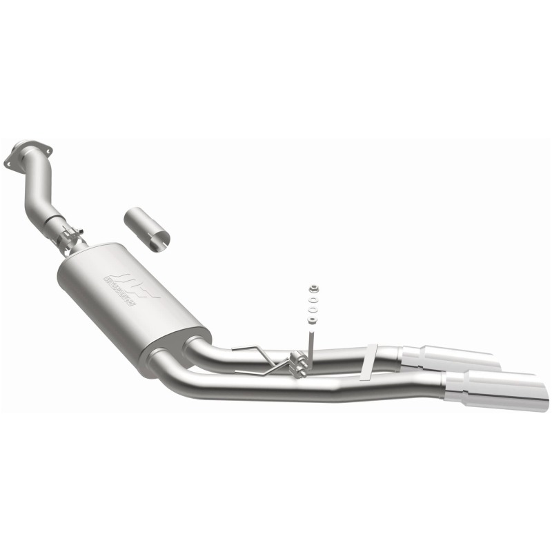 MagnaFlow 11-13 Ford F-150 Pickup Dual Same Side Before P/S Rear Tire Stainless CatBack Perf Exhaust thumbnail 7