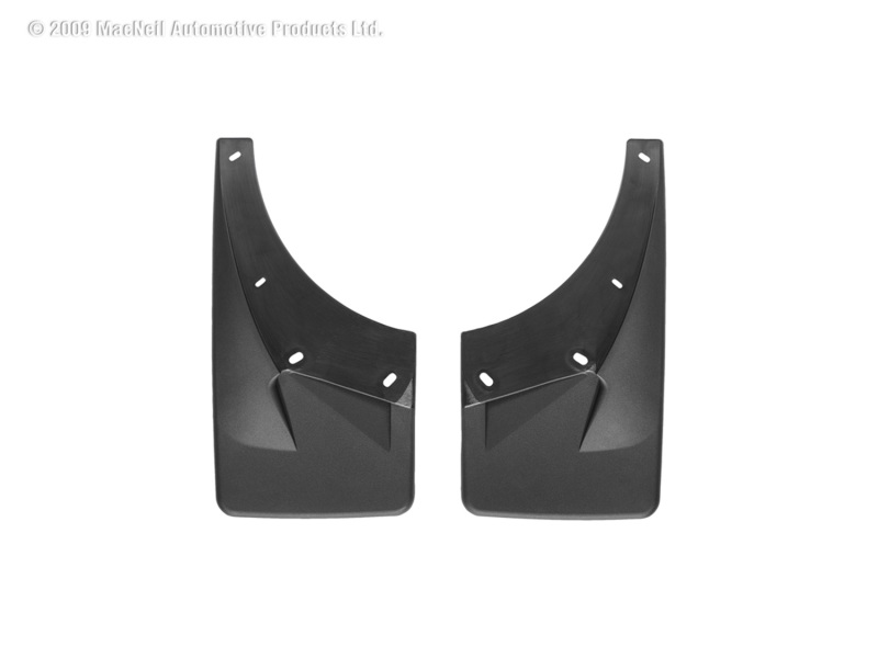 WeatherTech 07+ Chevrolet Avalanche No Drill Mudflaps - Black thumbnail 3