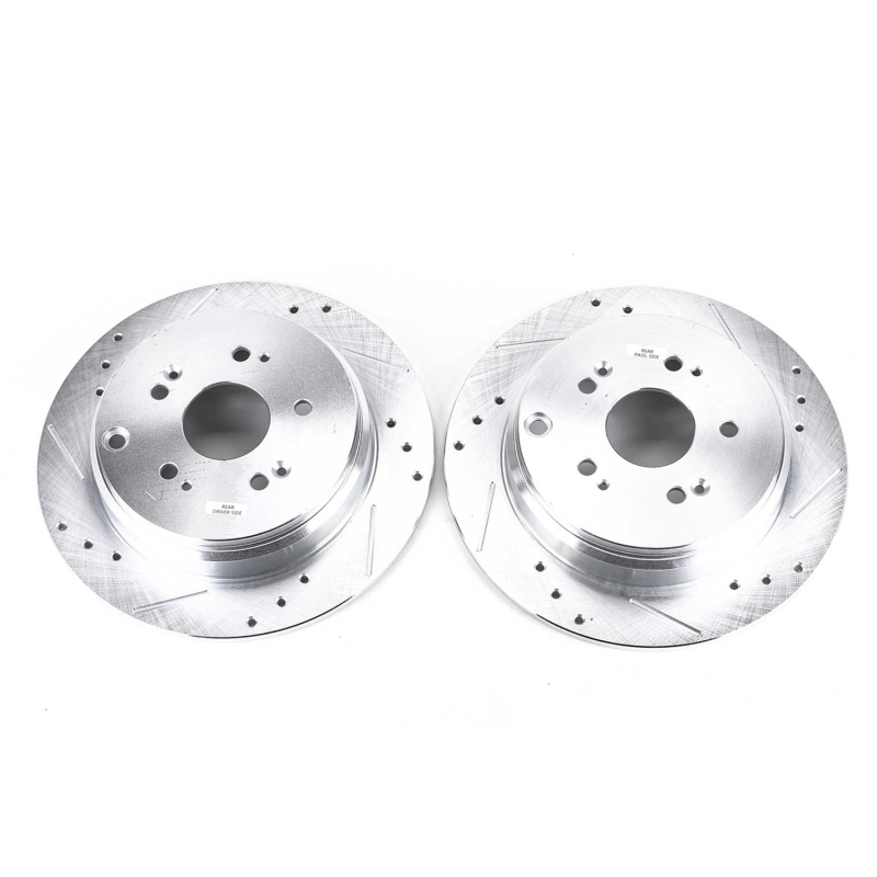 Power Stop 07-18 Acura RDX Rear Evolution Drilled & Slotted Rotors - Pair thumbnail 2