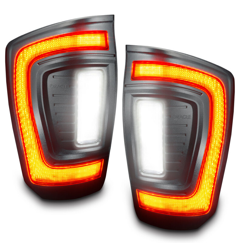 Oracle Lighting 16-23 Gen 3 Toyota Tacoma Black Series Flush Style LED Tail Lights