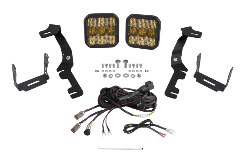 Diode Dynamics Stage Series Ditch Light Kit for 2019-Present Ram SS5 - Yellow Pro Combo thumbnail 2