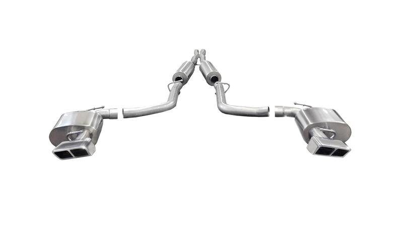 Corsa 2014-2014 Dodge Challenger SRT-8 6.4L V8 Manual Polished Xtreme Cat-Back Exhaust