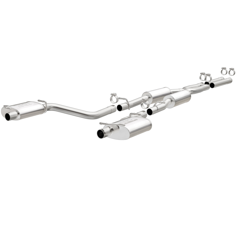 MagnaFlow Cat-Back SS 2.5in Dual Split Rear Exit (OEM Tips) 15-16 Dodge/Chrysler Charger/300 5.7L V8 thumbnail 3