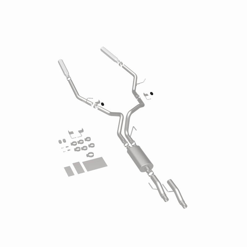 MagnaFlow 11 Ford F-150 3.7L/5.0L/6.2L SS Catback Exhaust Dual Split Rear Exit w/ 3.5in SS Tips thumbnail 9