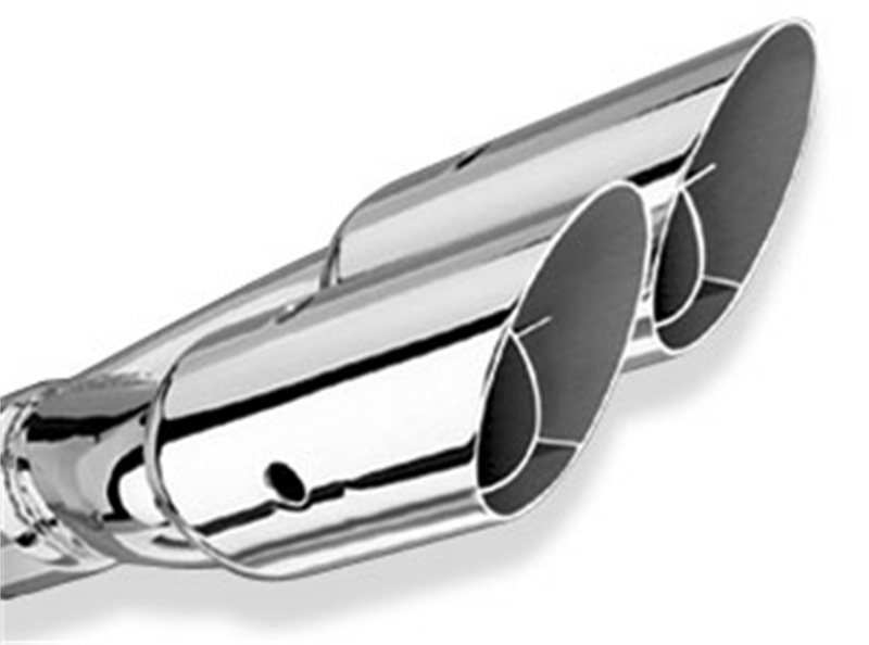Borla Universal Polished Tip Dual Round Angle-Cut Intercooled (inlet 2 1/2in. Outlet 3in) *NO Return thumbnail 4