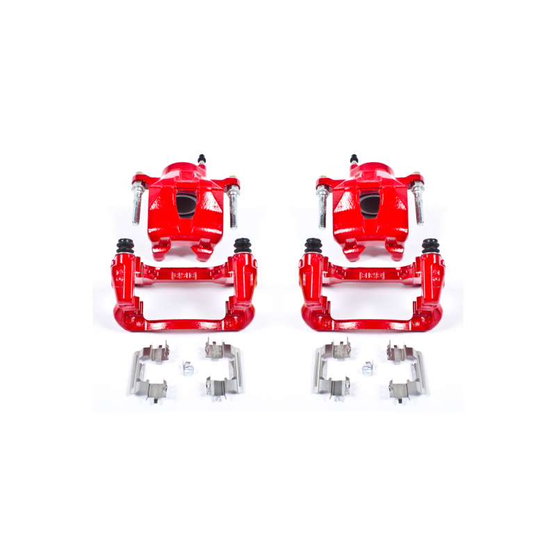 Power Stop 05-10 Scion tC Front Red Calipers w/Brackets - Pair thumbnail 2