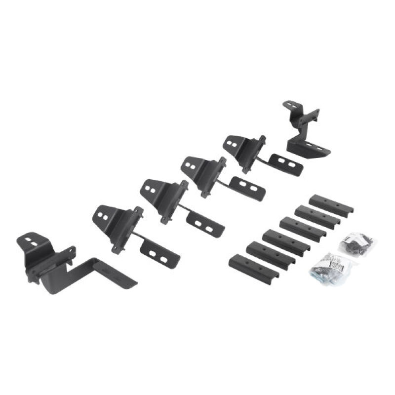 Go Rhino 07-18 Jeep Wrangler JK 4DR RB20 Slim Running Boards Kit (Incl. Brackets) - Tex. Blk (1x gor6945056, 1x gor69400068SPC) thumbnail 2