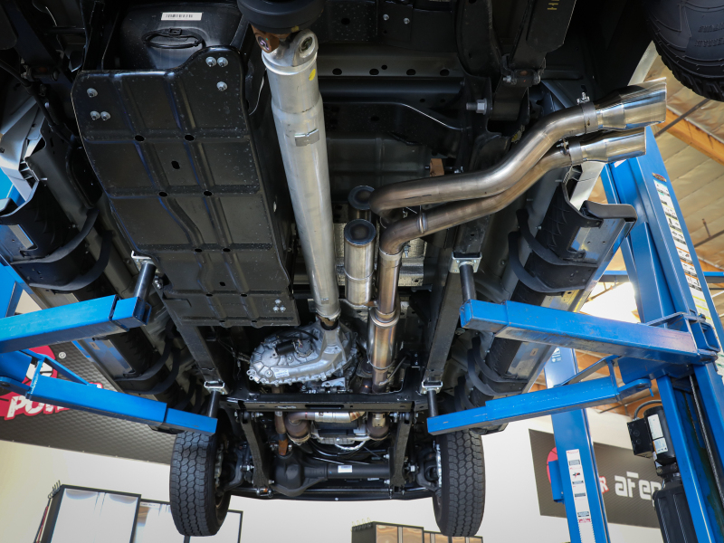 aFe Rebel Series 3in 409 SS Cat-Back Exhaust w/ Black Tips 17-20 Ford F-250/F350 V8 6.2L/7.3L thumbnail 8