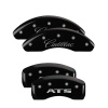 MGP 4 Caliper Covers Engraved Front Cadillac Engraved Rear ATS Black finish silver ch thumbnail 8
