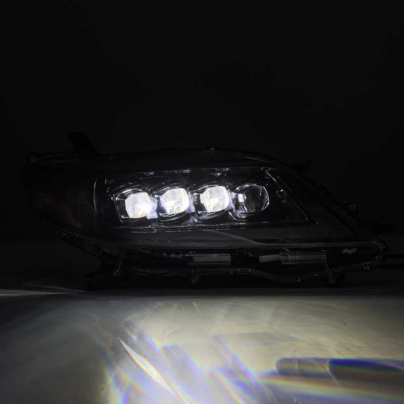 AlphaRex 11-21 Toyota Sienna LUXX LED Proj Headlights Plank Style Alpha Black w/Seq Signal/DRL thumbnail 5