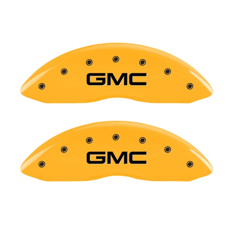 MGP 2 Caliper Covers Engraved Front GMC Yellow Finish Black Characters 2004 GMC Canyon thumbnail 3