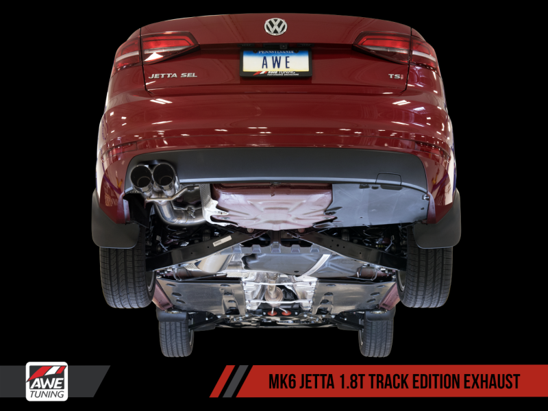 AWE Tuning Mk6 GLI 2.0T - Mk6 Jetta 1.8T Track Edition Exhaust - Diamond Black Tips thumbnail 2