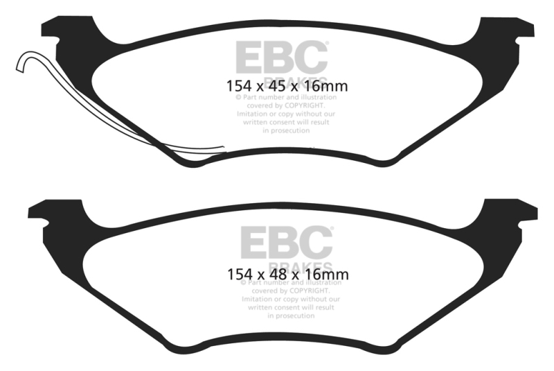 EBC Stage 1 Premium Street Disc Brake Kits S1KR1433 Pad and Rotor Kit thumbnail 8