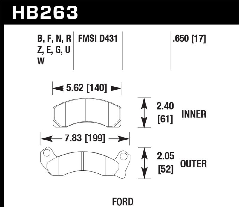 Hawk HP+ Street Brake Pads thumbnail 3