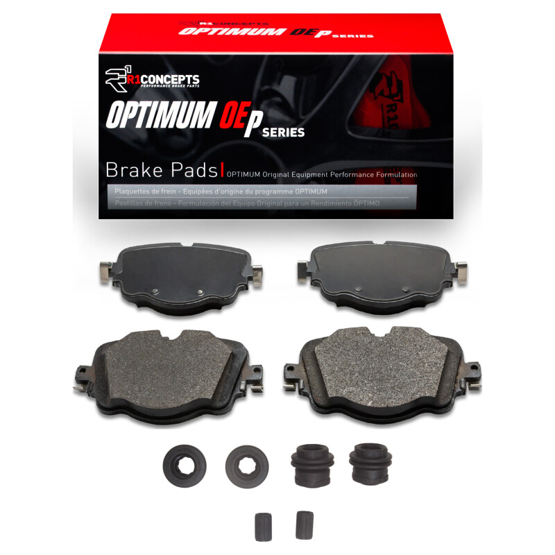 R1 17-25 Bentley Bentayga Rear Optimum OE Brake Pads and Hardware Kit