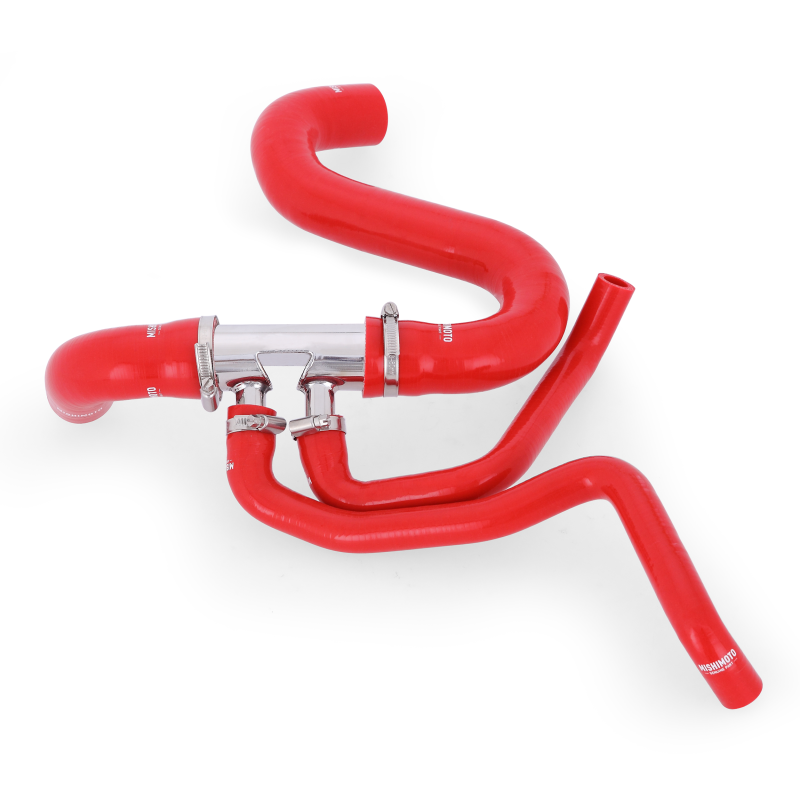 Mishimoto 2015+ Ford Mustang GT Silicone Lower Radiator Hose - Red thumbnail 9