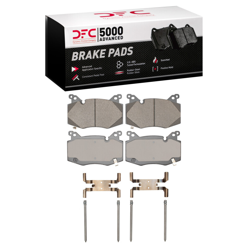 DFC 5000 Advanced Brake Pads - Low Metallic and Hardware Kit