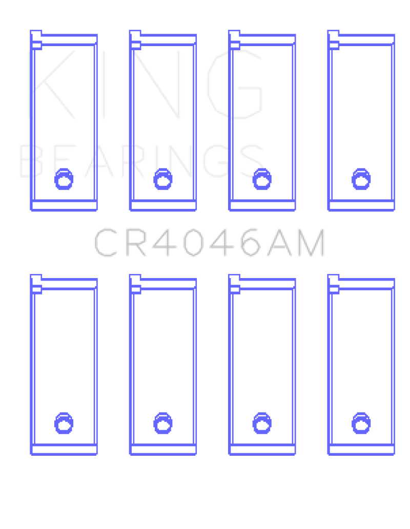 King Engine Bearings Honda D16A/D16Y/D16Z Rod Bearing Set - Size +0.25mm thumbnail 2