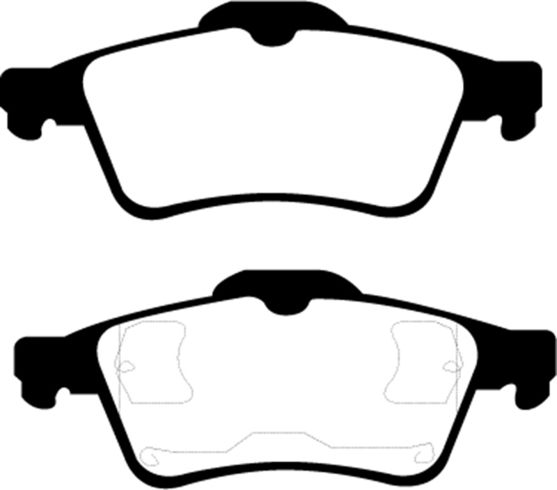 EBC 03-05 Mazda 3 2.0 Redstuff Rear Brake Pads thumbnail 3