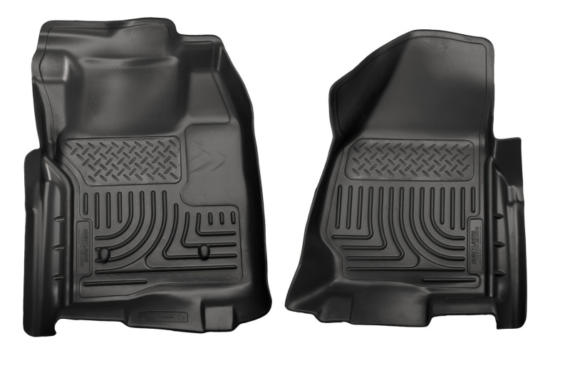 Husky Liners 11-12 Ford SuperDuty Regular Cab WeatherBeater Black Floor Liners thumbnail 6