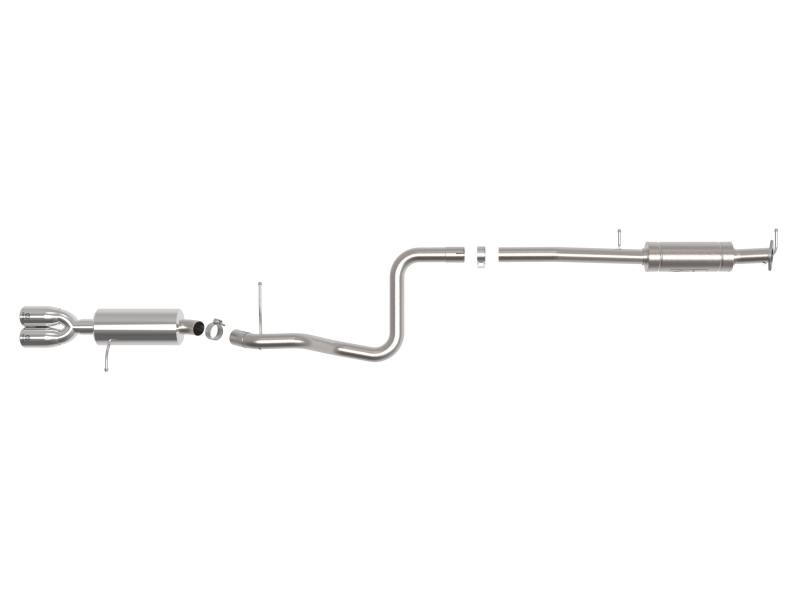 aFe Takeda Series 2 1/2in 304 SS Cat-Back 14-19 Ford Fiesta L4-1.6L (t) w/Polished Tip thumbnail 9