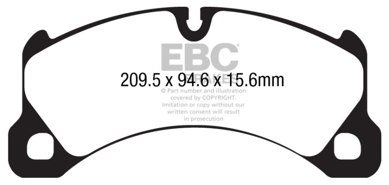 EBC S6 Brake Pad and Rotor Kit (1x ebcGD1326, 1x ebcDP52162NDX) thumbnail 9