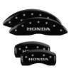 MGP 4 Caliper Covers Engraved Front & Rear Honda Black finish silver ch thumbnail 8