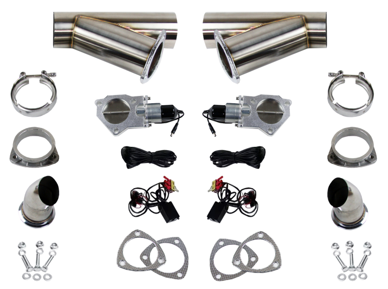 Granatelli 2.25in Stainless Steel Electronic Dual Exhaust Cutout
Exhaust Cut-Out