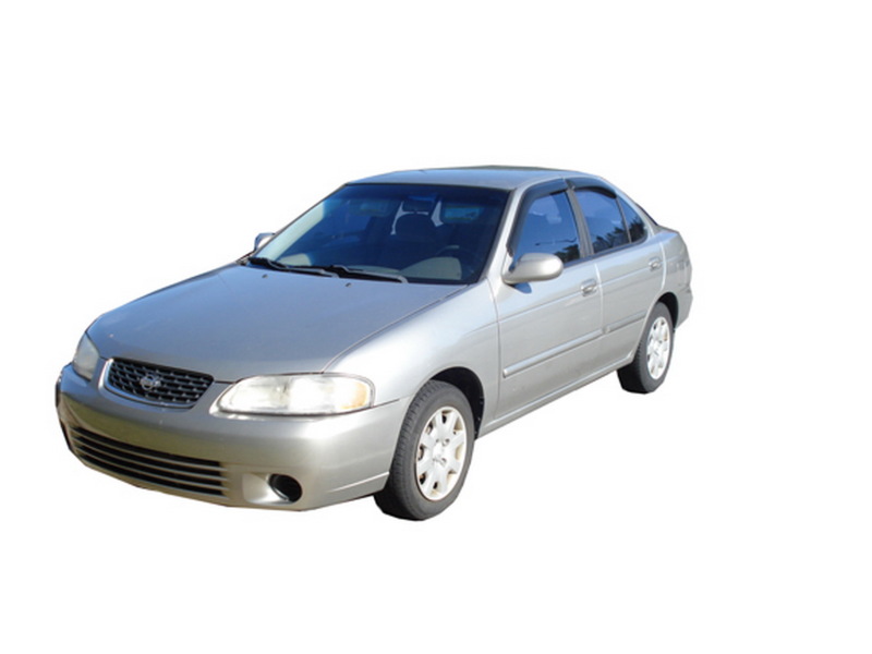 AVS 00-06 Nissan Sentra Ventvisor Outside Mount Window Deflectors 4pc - Smoke thumbnail 4